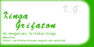 kinga grifaton business card